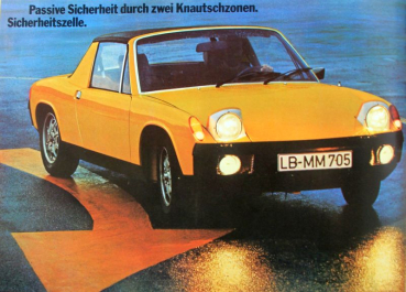 Porsche 914 Modelprogram 1969 Carbrochure (10069)